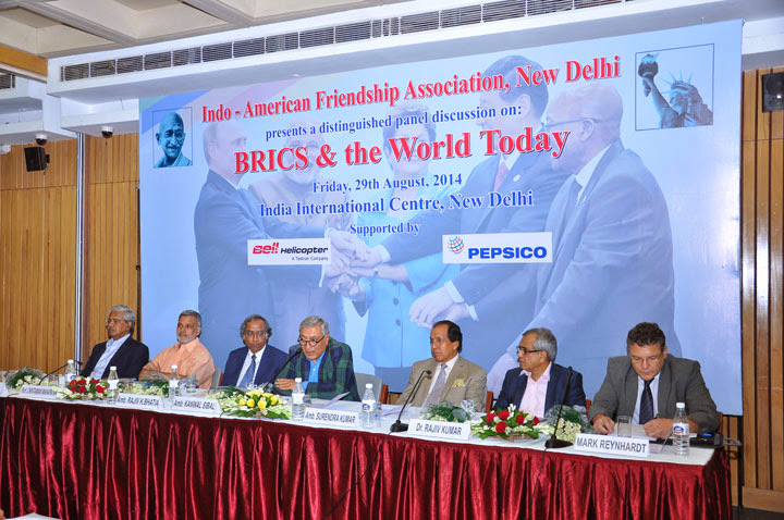 IAFA's panel discussion on: BRICS & the World today on Aug 29th 2014 at IIC, New Delhi