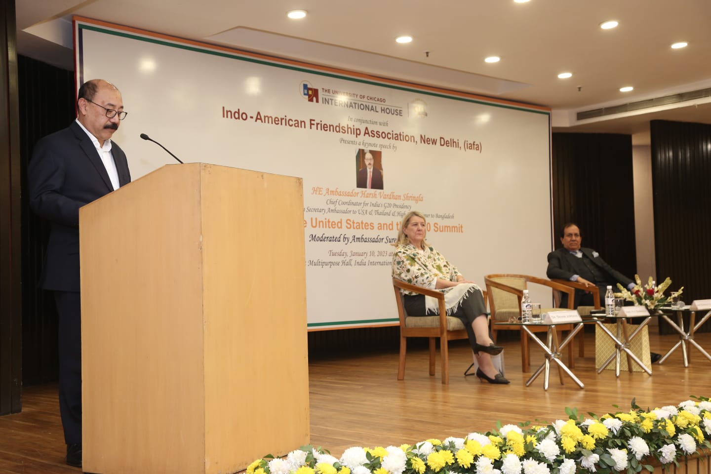 Keynote speech by Amb.HV Shringla on: India, the.US & the G-20 Summit on 10 th Jan 2023 at multi-purpose hall at India International Centre, New Delhi