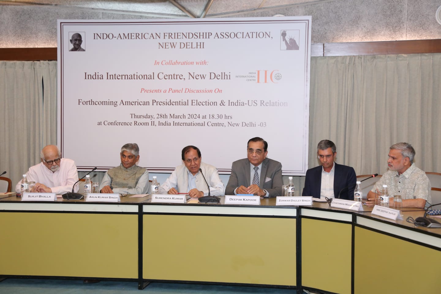 Forthcoming Presidential Election in USA and India-U.S  Relations on April 28th at CRII,IIC,New Delhi-03